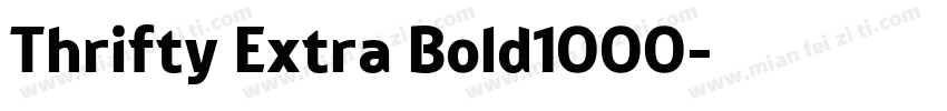 Thrifty Extra Bold1000字体转换